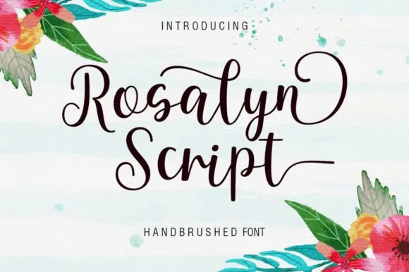 Rosalyn Script Font Rosalyn Script Font Poster 1