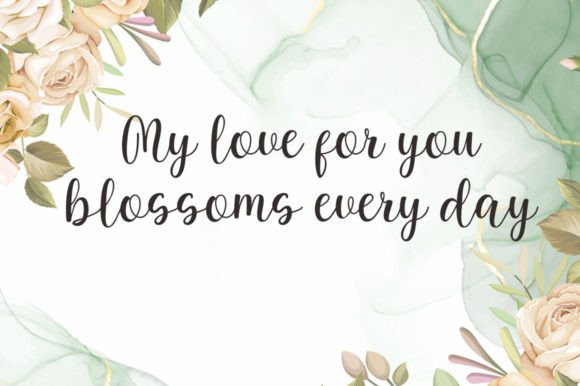 Rosalyn Script Font Poster 6