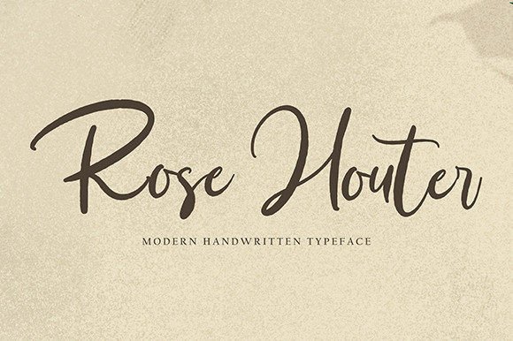 Rose Houter Font Poster 1