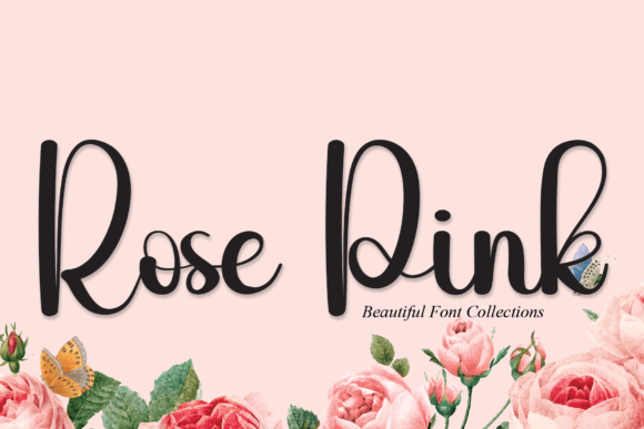 Rose Pink Font Poster 1