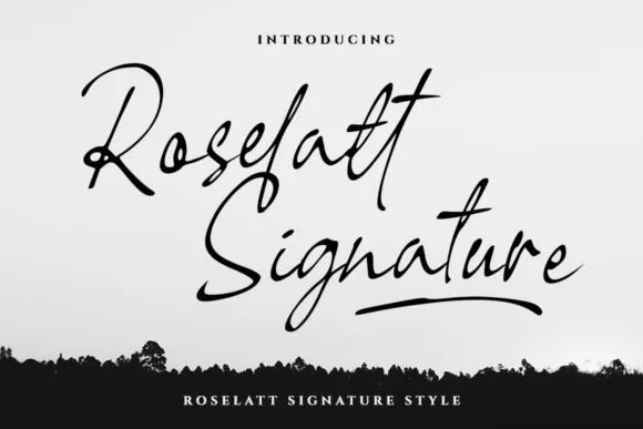 Roselatt Font Roselatt Font Poster 1