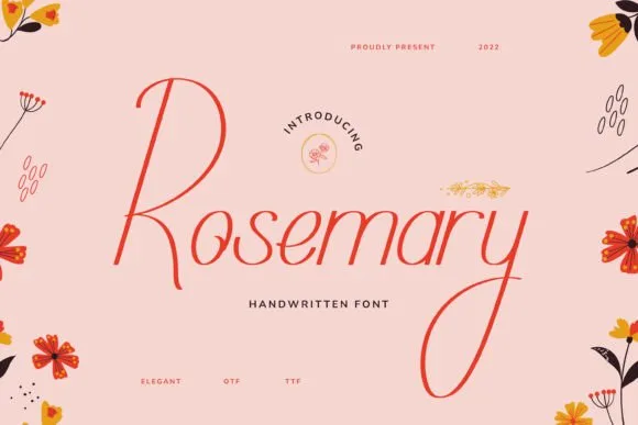 Rosemary Font Rosemary Font Poster 1