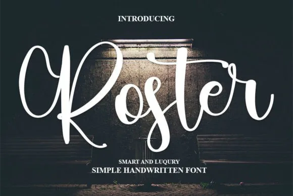 Roster Font Roster Font Poster 1