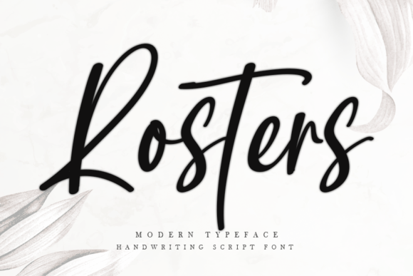 Rosters Font Poster 1