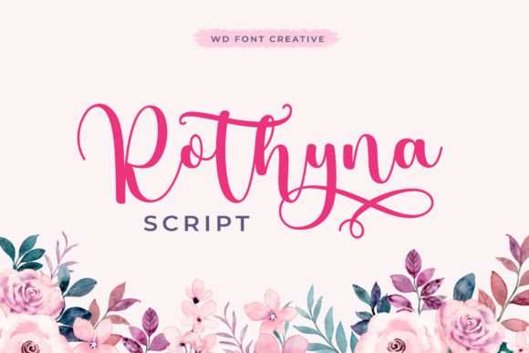 Rothyna Script Font Poster 1