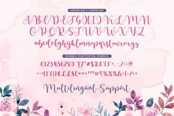 Rothyna Script Font Poster 6