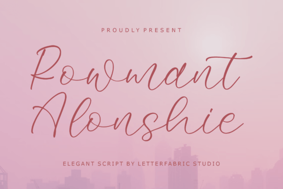Rowmant Alonshie Font Poster 1