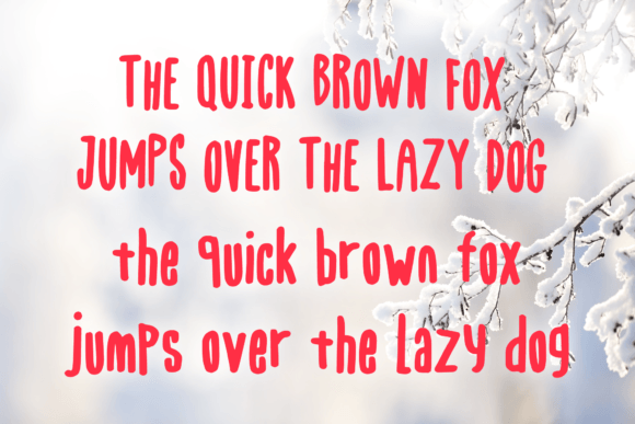 Rudolph the Deer Font Poster 4