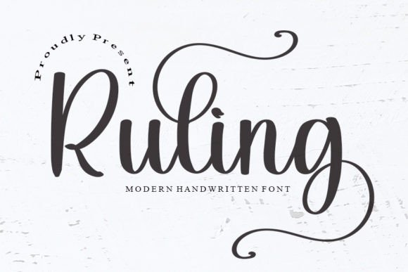 Ruling Font Poster 1