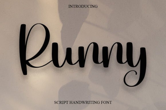 Runny Font Poster 1