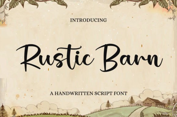 Rustic Barn Font Poster 1