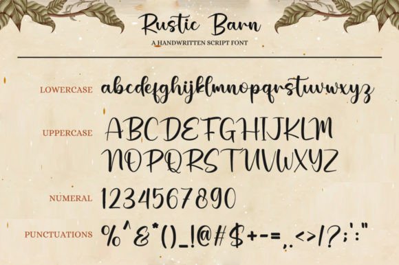 Rustic Barn Font Poster 7