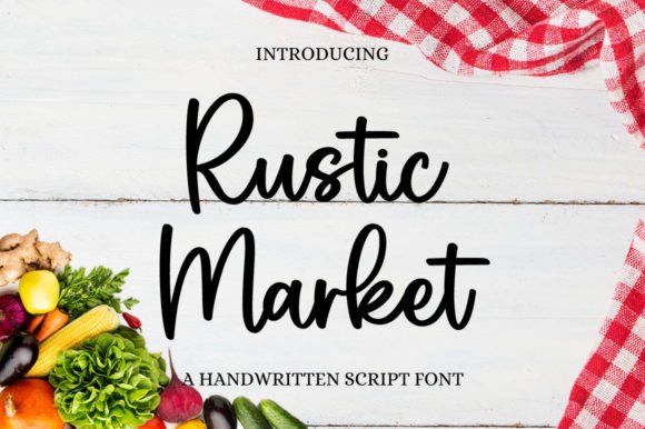 Rustic Market Font Poster 1
