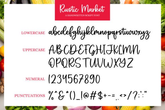 Rustic Market Font Poster 7