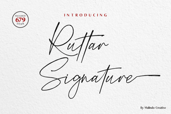 Ruttar Signature Font