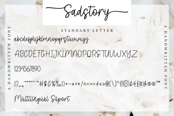 Sadstory Font Poster 2