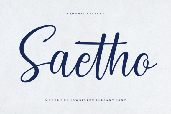 Saetho Font Saetho Font Poster 1