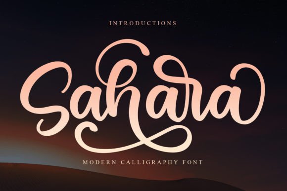 Sahara Font Poster 1