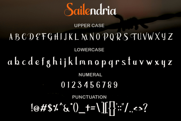 Sailendria Font Poster 5
