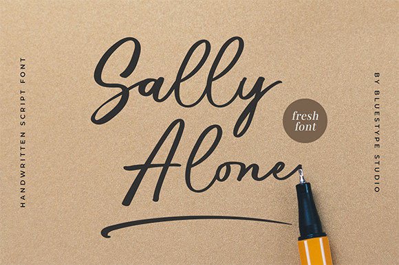 Sally Alone Font Poster 1