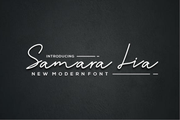 Samara Lia Font Poster 2