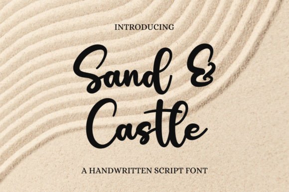 Sand & Castle Font Poster 1