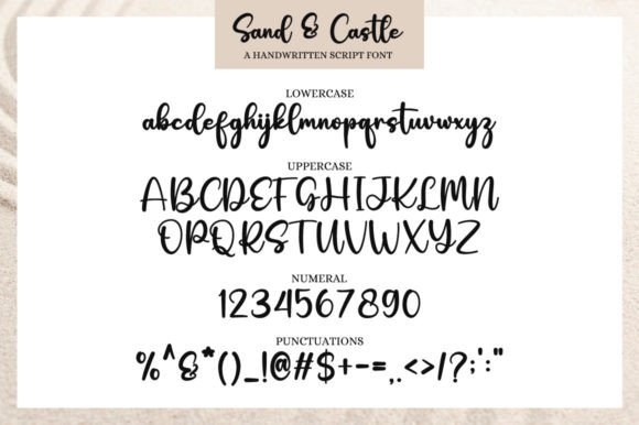 Sand & Castle Font Poster 6