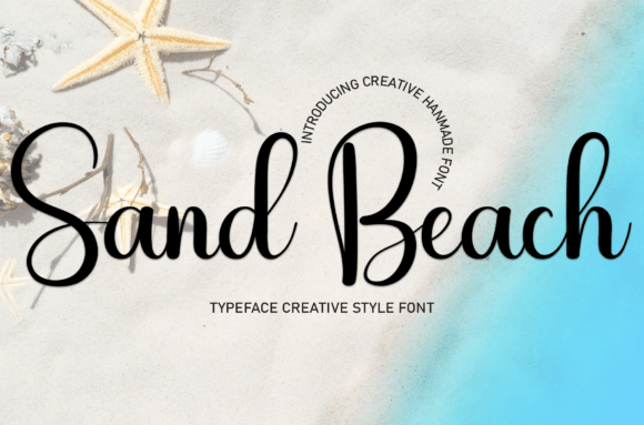 Sand Beach Font Poster 1