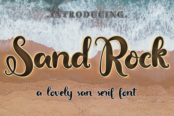 Sand Rock Font Poster 1