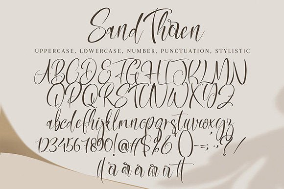 Sand Thoren Font Poster 9