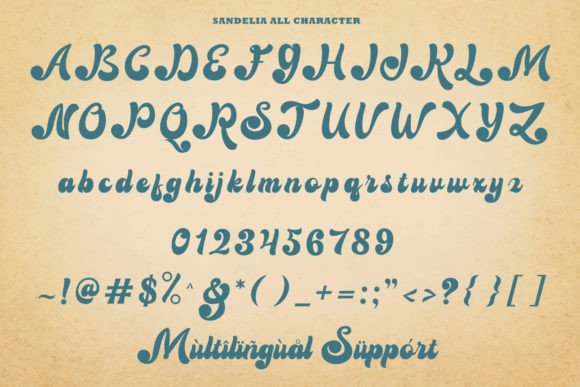 Sandelia Font Poster 9