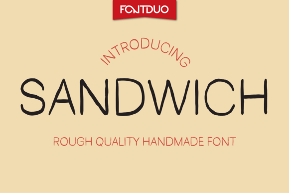 Sandwich Font Poster 1