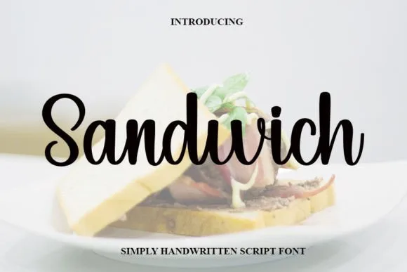 Sandwich Font Sandwich Font Poster 1