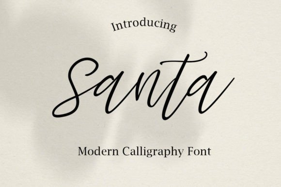 Santa Font Poster 1