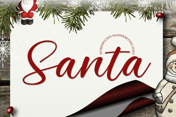 Santa Font Poster 1