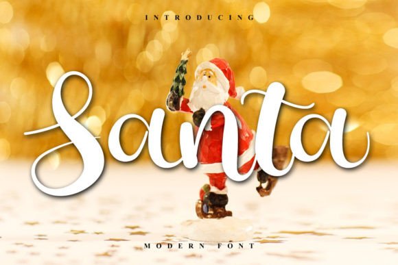 Santa Font Poster 1