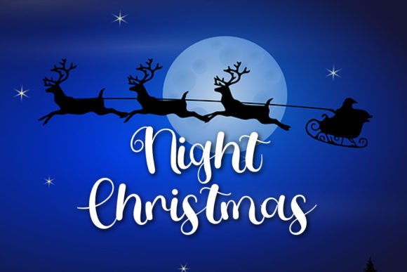 Santa Font Poster 2