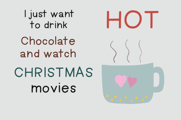 Santa Font Poster 2