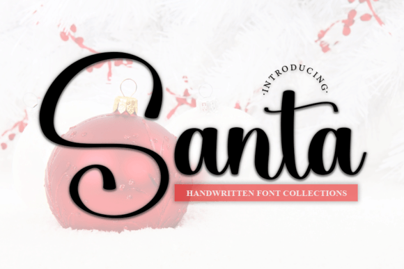 Santa Font Poster 1