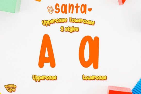 Santa Font Poster 2