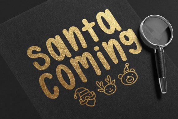 Santa Font Poster 3