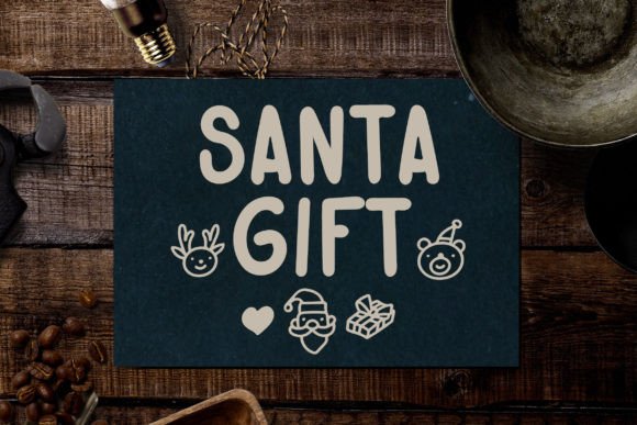 Santa Font Poster 5