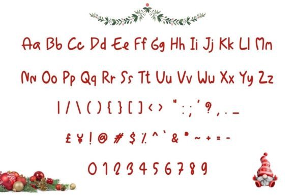 Santa Baby Font Poster 5