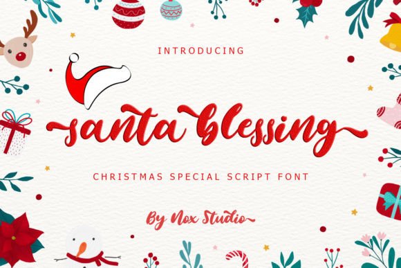 Santa Blessing Font