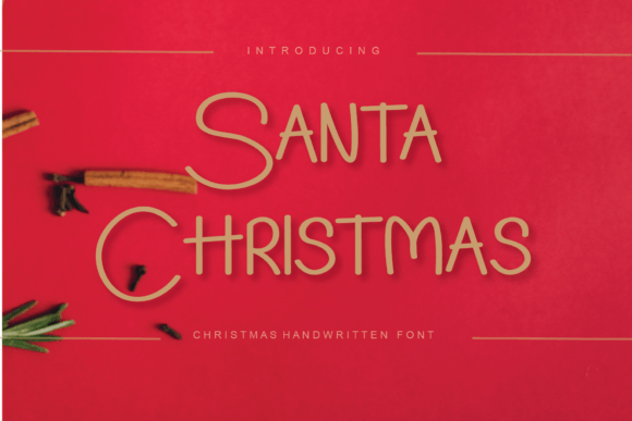 Santa Christmas Font Poster 1