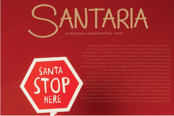 Santa Christmas Font Poster 2