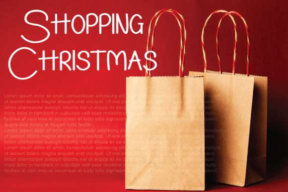 Santa Christmas Font Poster 4