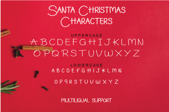 Santa Christmas Font Poster 5