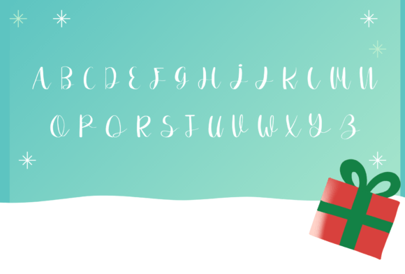 Santa Christmas Font Poster 2