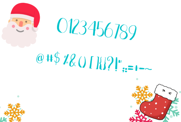 Santa Christmas Font Poster 4